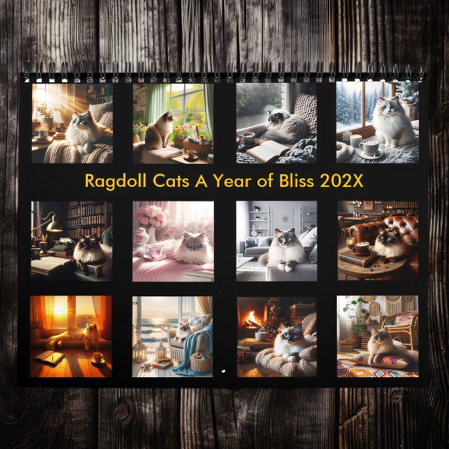Ragdoll Cats a Year of Bliss 2025 Kalender (Von Creator hochgeladen)