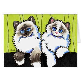 Ragdoll Cats Pair of Dolls Off-Leash Art™
