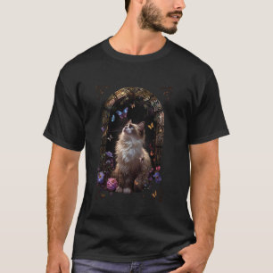 Ragdoll-Katze-Blume T-Shirt