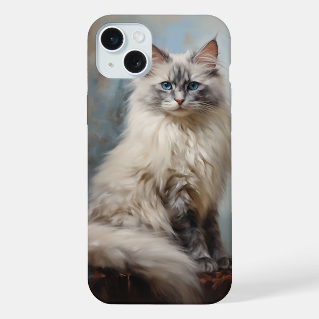 Ragdoll-Katze iPhone Hülle (Rückseite)
