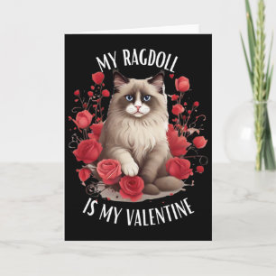 Ragdoll-Katze ist mein Valentinstag  Karte