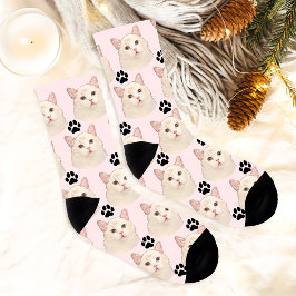 Ragdoll Katze Personalisiert Hand Zeichnend Socken