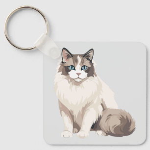 Ragdoll-Katze Schlüsselanhänger