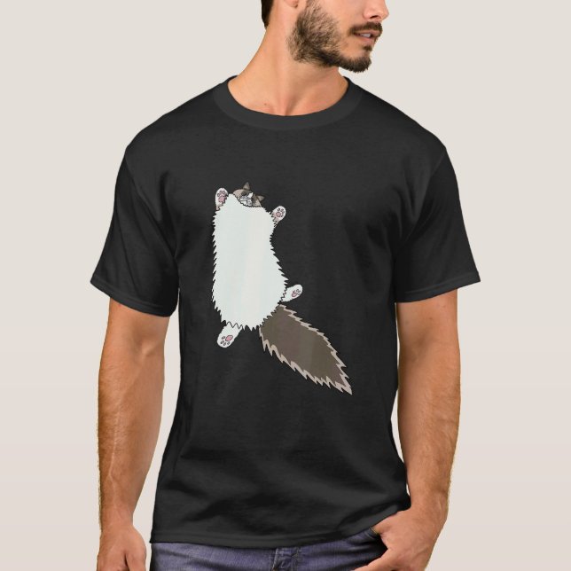 Ragdoll-Katze Sploot Stretch T-Shirt (Vorderseite)