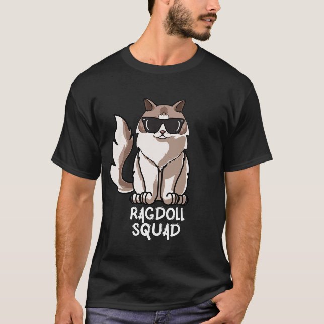 Ragdoll-Katze T-Shirt (Vorderseite)