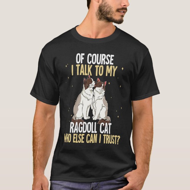 Ragdoll-Katze T-Shirt (Vorderseite)