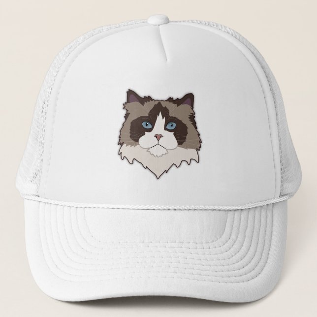 Ragdoll-Katze Truckerkappe (Vorderseite)