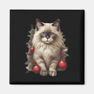 Ragdoll-Katze Weihnachts-Schmuck Magnet