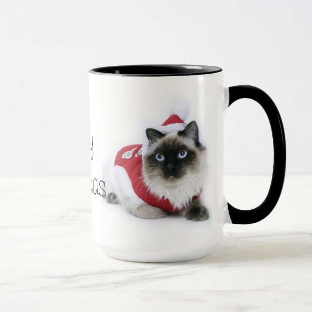 Ragdoll Katze WeihnachtsTasse Tasse (Rechts)