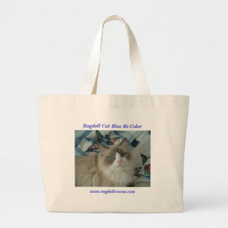 Ragdoll Katzen-blaues Zweifarbiges Jumbo Stoffbeutel