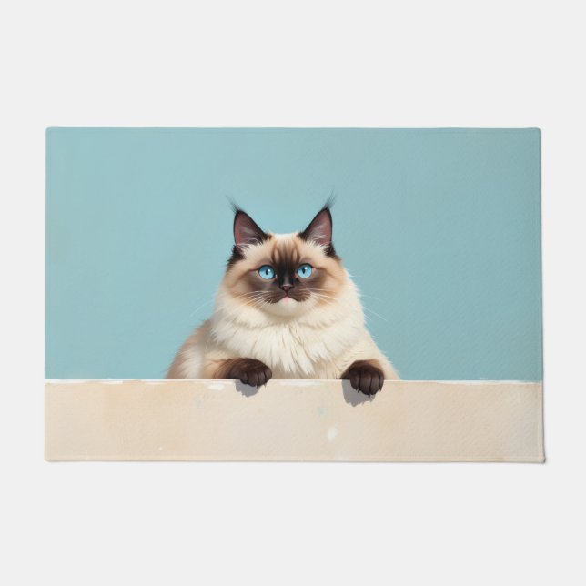 Ragdoll-Katzen-Fußmatten-Kunst Fußmatte (Vorderseite)