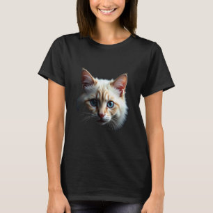 Ragdoll-Katzengesicht Realistische Kunst Aus Der D T-Shirt