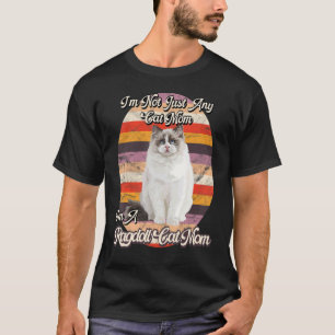 Ragdoll-Katzenmutter Kitten Züchter Besitzer Retro T-Shirt
