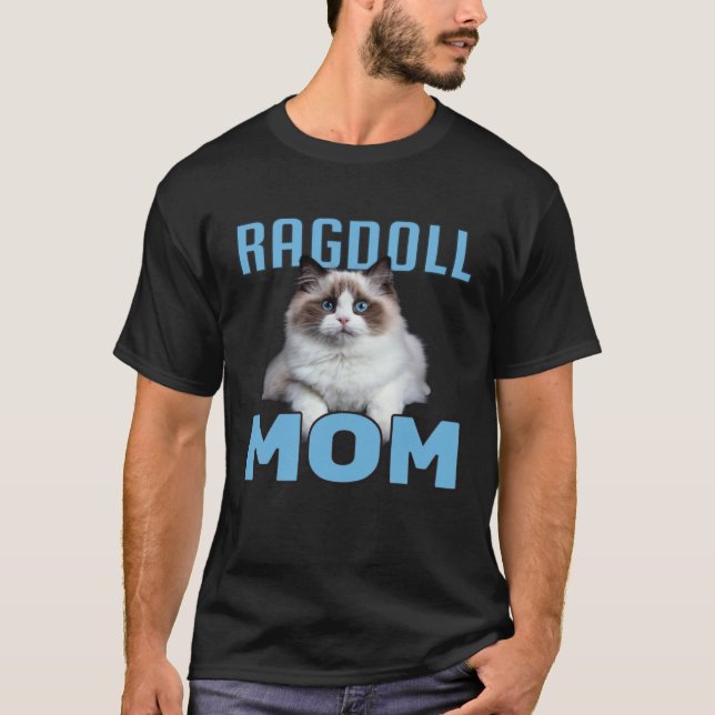 Ragdoll-Katzenmutter T-Shirt (Vorderseite)