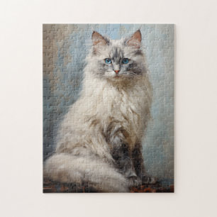 Ragdoll Katzenportrait 1 Puzzle