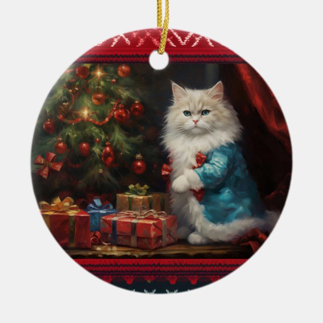 Ragdoll Keramik Ornament (Vorne)