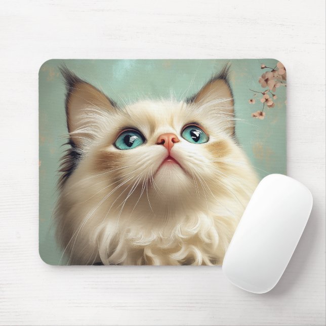 Ragdoll Kitten Mousepad (Mit Mouse)