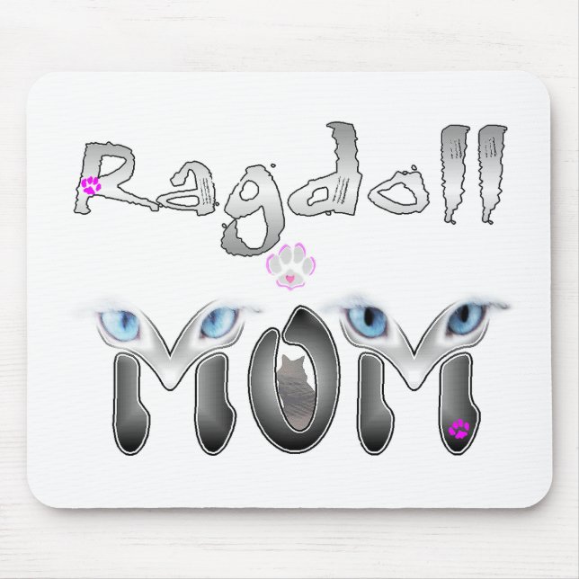 Ragdoll Mama-Geschenke Mousepad (Vorne)