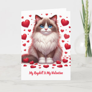 Ragdoll Romance: Valentinstag Feiertagskarte
