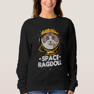 Ragdoll Space Astronaut Cat Mama Sweatshirt