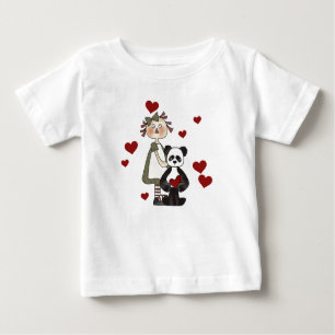 Ragdoll und Panda-Valentinsgrüße Baby T-shirt