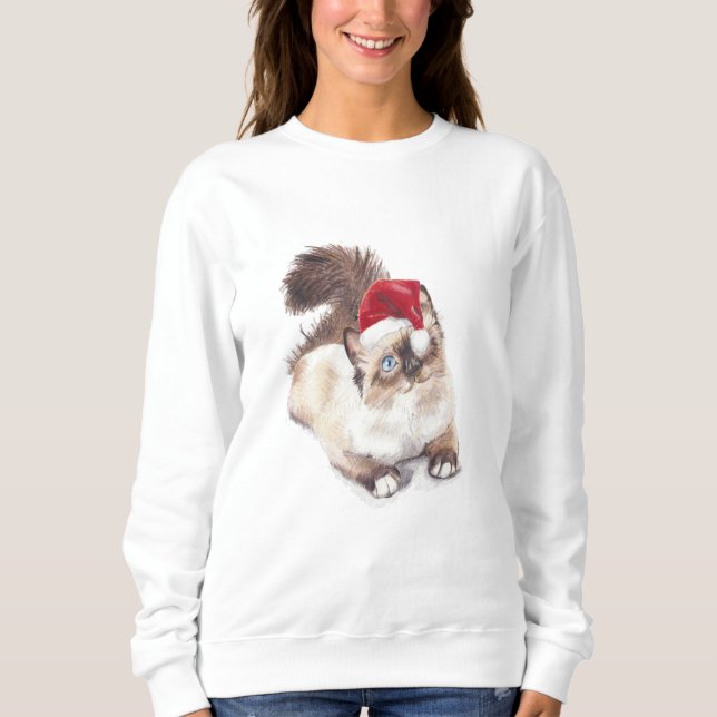 Ragdoll Weihnachts-T - Shirt von Artist GV Hemming (Vorderseite)