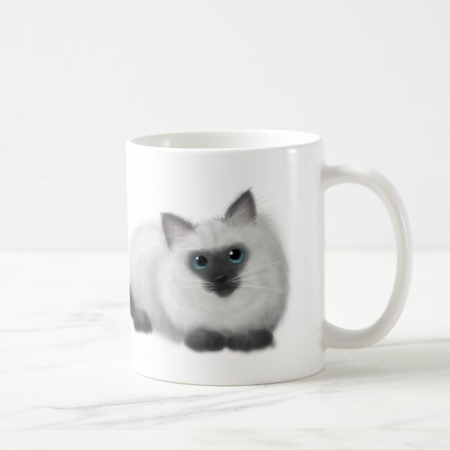Ragdoll Zeichnen Tasse (Rechts)