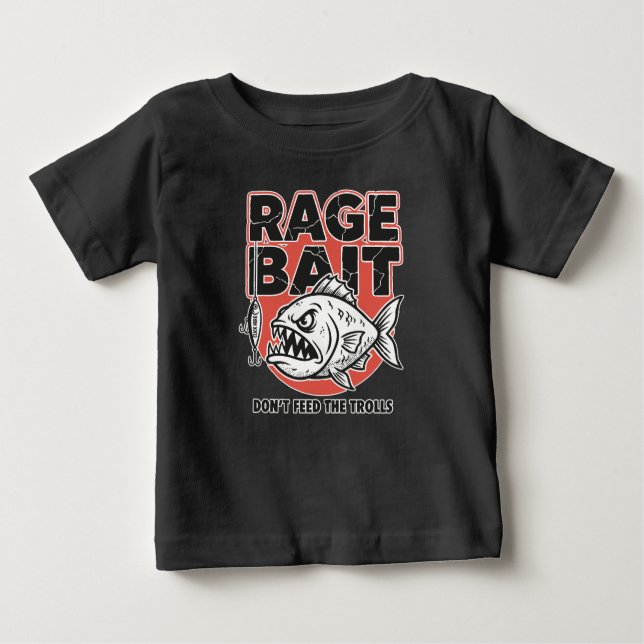 Rage Bait, Don’t Feed The Trolls Baby T-shirt (Vorderseite)