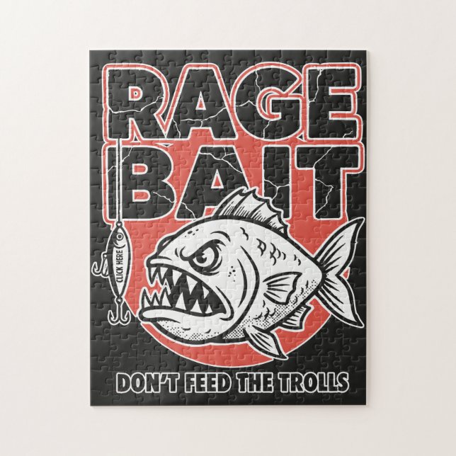Rage Bait, Don’t Feed The Trolls Puzzle (Vertikal)