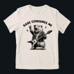 Rage Consumes Me Capybara Rock On Tri-Blend Shirt<br><div class="desc">Rage Consumes Me Capybara Rock On</div>