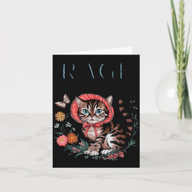 Rage Consumes Me Funny Cat Meme  Karte (Vorderseite)