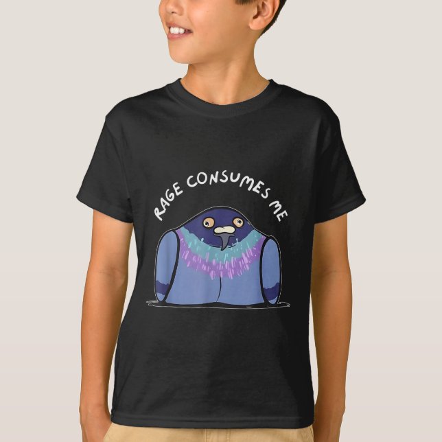 Rage Consumes Me Funny Geon Meme Hand Drawn  T-Shirt (Vorderseite)