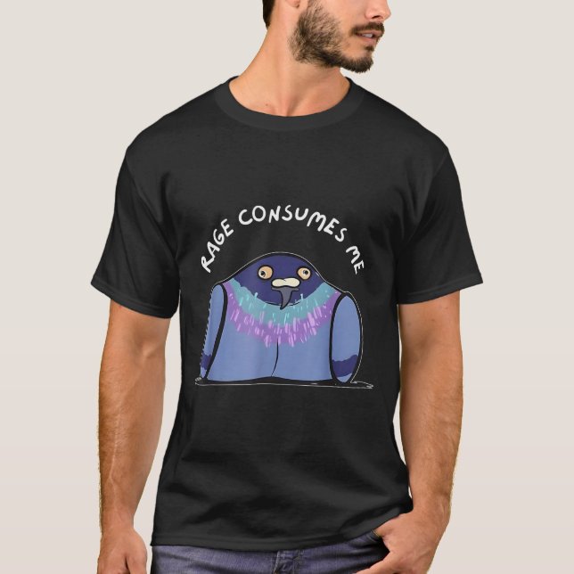 Rage Consumes Me Funny Geon Meme Hand Drawn  T-Shirt (Vorderseite)