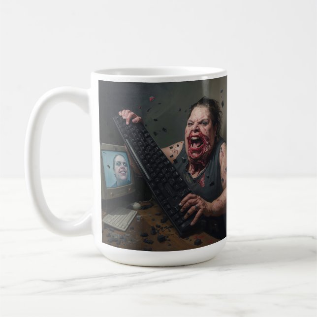Rage-Fehler: Systemversagen - Ctrl Alt Delirium Kaffeetasse (Links)