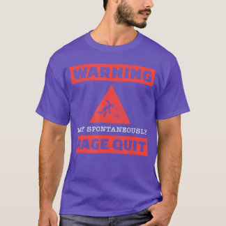 Rage Quit Gamer s for Men Funny Gaming Gifts Warni T-Shirt