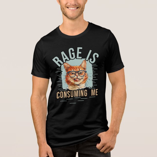 Rage verzehrt mich Tri-Blend shirt (Vorderseite)