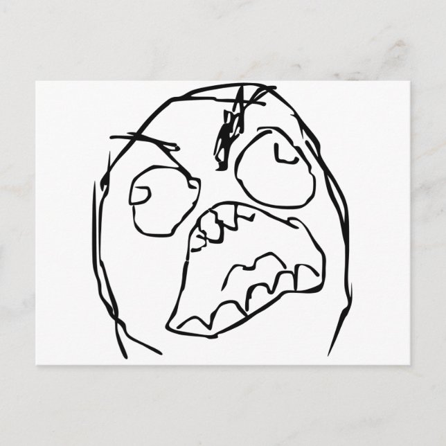 Rageguy Postkarte (Vorderseite)