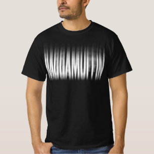Raggamuffin verschwommene Effekte Typografie Regga T-Shirt
