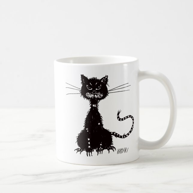 Ragged Evil Black Cat Tasse (Rechts)