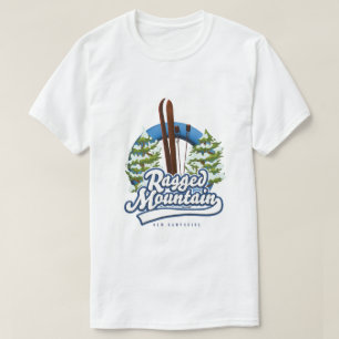 Ragged Mountain - New Hampshire-Logo T-Shirt