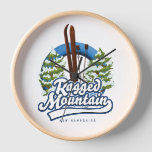 Ragged Mountain - New Hampshire-Logo Uhr