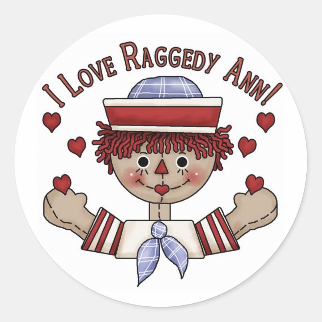 Raggedy Andy Aufkleber (Vorderseite)