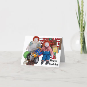 Raggedy Ann Andy Karte für Kinder Kind Kinder