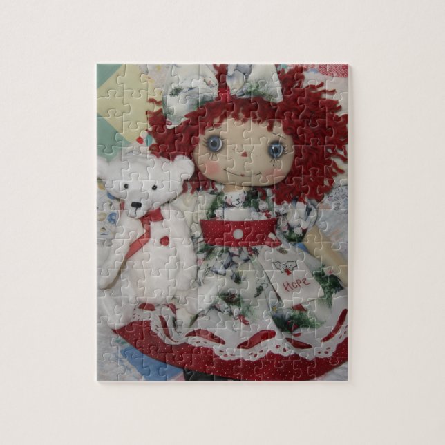Raggedy Ann Doll & Polar Bear Puzzle (Vertikal)