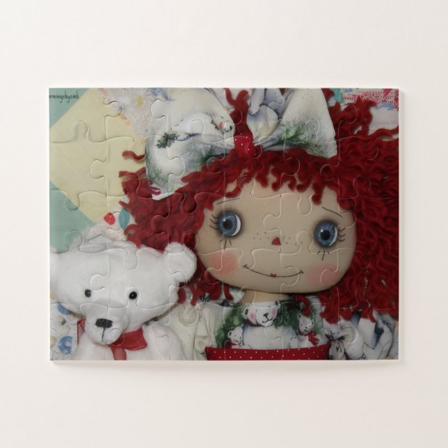 Raggedy Ann Puppe & Eisbär #2 Puzzle (Horizontal)