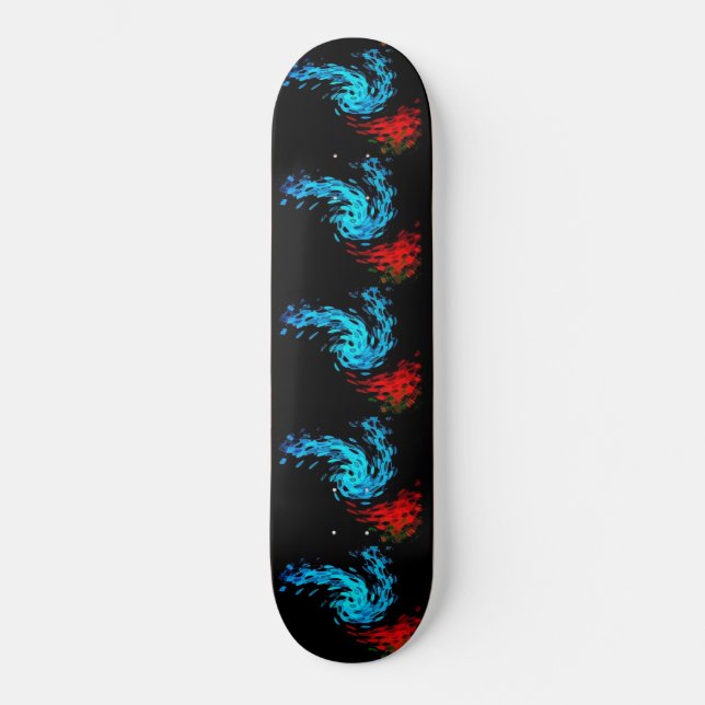 Raggedy Butterfly auf Rose 8 1/8" Skateboard Deck (Vorderseite)