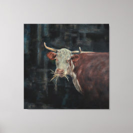 "Raggedy" Die Familienkuh 40" x 40" | Leinwanddruck