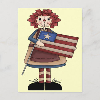 Raggedy Juli Postkarte