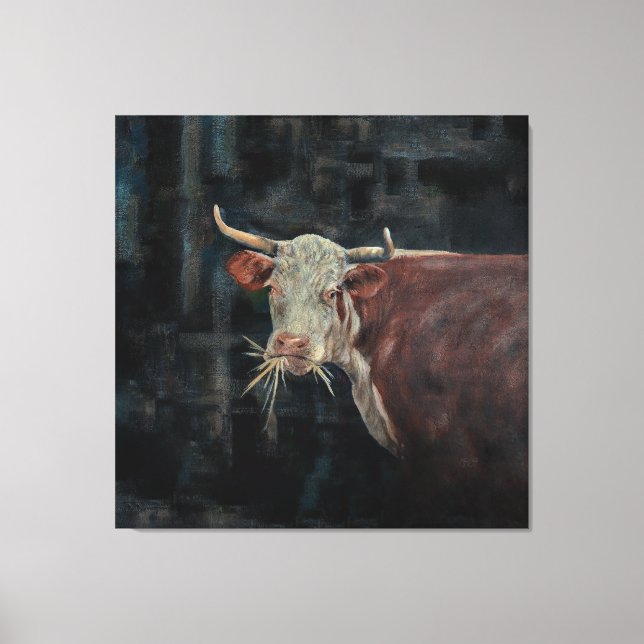 "Raggedy" The Family Cow 40" x 40" |  Leinwanddruck (Vorderseite)