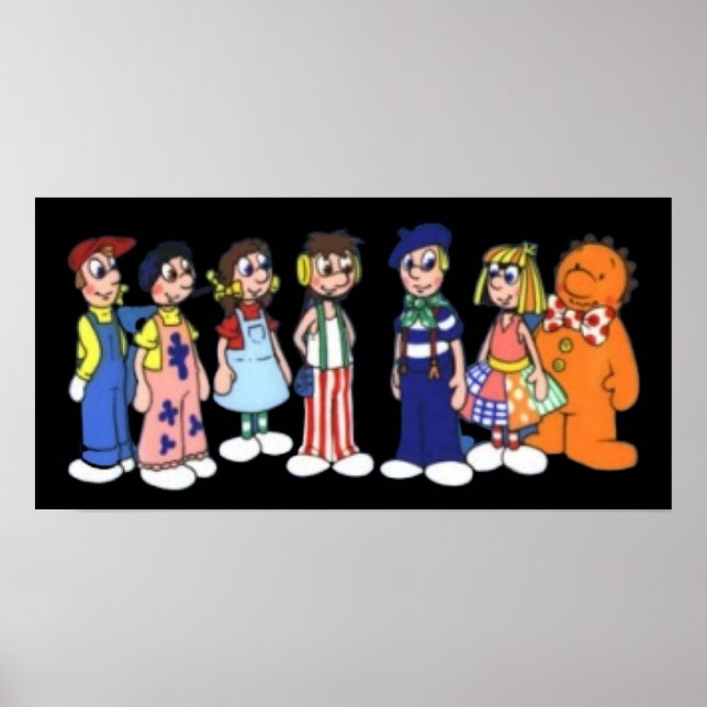 Raggy Puppen Cartoon Poster (Vorne)